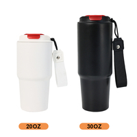 Gobelets personnalisés en acier inoxydable de 20oz et 30oz tasses à café et à eau isolées sous vide avec logo gravé au laser