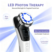 Masseur facial galvanique portatif, appareil de soin de la peau ionique portable, instrument de beauté à domicile, possibilité de personnaliser le logo