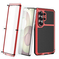 Étui de téléphone hybride en aluminium TPU PC étanche à l'eau et à la poussière, résistant aux chocs pour Samsung S26 S26 Ultra Plus, couverture intégrale anti-chute