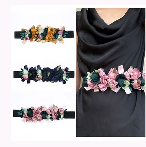 New Wedding Bride <strong>Sash</strong> <strong>Belt</strong> Flower Adjustable <strong>Belts</strong> for Dress Elastic Crystal Fabric Waist <strong>Belt</strong> - Product Image 1