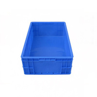 Conteneur logistique industriel en plastique HUADU EU4616 de haute qualité : résistant aux fuites et durable pour les pièces électroniques et électriques