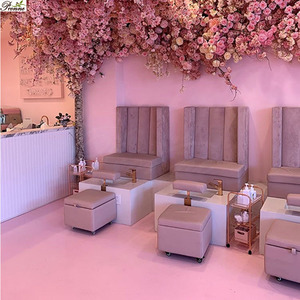 Fauteuil de <span class=keywords><strong>Salon</strong></span> de manucure, équipement moderne, 1 place, chaise simple pour pédicure et Spa - Product Image 4