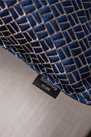 Housse de coussin décorative pour salon, design d'usine, 45x45cm, jacquard métallique, housse de coussin de luxe