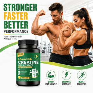Integratore di Creatina Monoidrata, BCAA e HMB per lo Sviluppo Muscolare - Capsule |   Prodotto per <span class=keywords><strong>Dropshipping</strong></span> su Amazon - Product Image 3