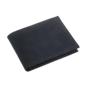 2024 New design Wallet Men's Short Business Simple Fashion Crazy Horse Genuine Leather Thin Wallet