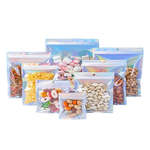 Sac de rangement auto-scellant à fond plat pour câbles de données et bijoux, sac en forme d'os Yin-Yang, pochette scellée en aluminium, vente en gros - Product Image 3