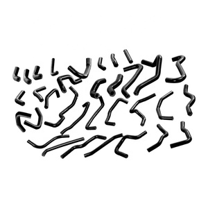 Tubo de admisión de refrigerante para coche <span class=keywords><strong>Toyota</strong></span> Rev3-5, acoplador Turbo Intercooler, Kit de manguera de radiador de silicona, color rojo, azul y negro - Product Image 1