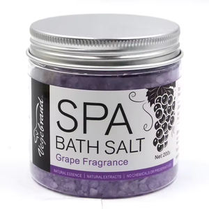Wholesale Perfume Big Size Grape Fragrance 200g Pet Spa Bath Shower <strong>Sea</strong> Salt for Relaxing Aromatherapy and Soothing Soaking - Product Image 5