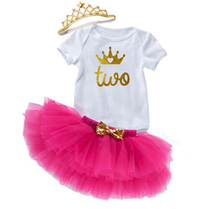 Set Tutina Rosa con <span class=keywords><strong>Cuore</strong></span> per San Valentino e Gonna in Tulle per Servizio Fotografico Neonata DGHB-004 - Product Image 3