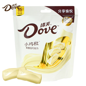Vente en gros préférentielle : Bonbons solides D0ve Mini Bites au chocolat blanc crémeux et laiteux, 84g, en sachet - Product Image 1
