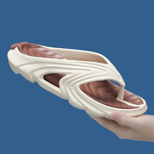 Chanclas de Verano para Hombre, con Punta Abierta, de Dos Tonos, Resistentes al Desgaste, con Suela Gruesa Antideslizante, para Playa y Exteriores - Product Image 3