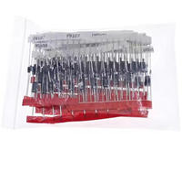Kit de 200 diodes de 14 valeurs 1N4001 1N4004 1N4007 FL207 1N5404 1N5406 1N5408 UF4007 FR107 FR207 1N4148 1N5817 1N5819 1N5822