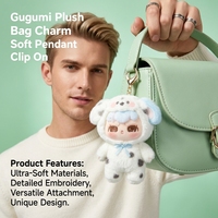 Porte-clés en peluche personnages Kawaii mignons, pendentif de sac en peluche douce, figurine adorable, breloque en peluche, jouet OEM ODM personnalisé pour la vente en gros et les cadeaux