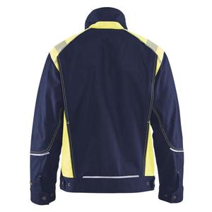 BLAKLADER - 409513708833S Chaqueta Craftsman con reflector de corte Azul marino/Amarillo Hi-vis-EAN 7330509574348 ROPA DE TRABAJO DE LA HI-VIS - Product Image 3