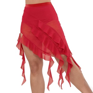 Falda de Danza Lírica Asimétrica en Espiral MiDee para Mujeres Adultas con Braguitas Integradas para Escenario y Entrenamiento - Product Image 3