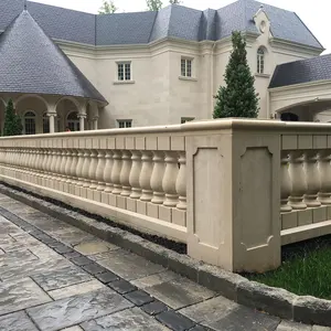 High end haus marmor balustrade stein balustrade cast stein balustraden