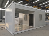 Kits de maisons préfabriquées modernes en acier durable, type conteneur, avec chambre, pour appartement ou dortoir