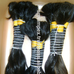 100% เส้นผมมนุษย์จำนวนมากที่ยังไม่ผ่านกระบวนการของอินเดียผมคนอินเดียแท้100% ผมบริสุทธิ์จำนวนมากราคาถูก - Product Image 1