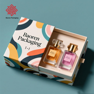 Baoren OEM ODM Boîte à fleurs écologique imprimée sur mesure Papier en carton Base à couvercle rabattable magnétique Cadeau de parfum cosmétique décoratif - Product Image 6