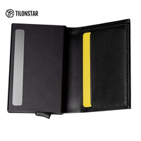 TILONSTAR Dompet aluminium TG203, dompet Pop-up kustom, kartu RFID & pemegang kredit, dompet hadiah bisnis pria