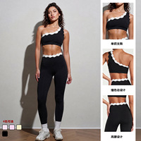 Ensemble de yoga personnalisé, anti-transpiration, 2 pièces, vêtements de sport pour femmes, vêtements de sport, haute élasticité, ensembles assortis pour le pilates et la remise en forme