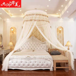 Nhà Máy Giá Bán Buôn Sang Trọng Phong Cách Polyester Ren Trang Trí Treo Tán Muỗi Lưới Muỗi - Product Image 3