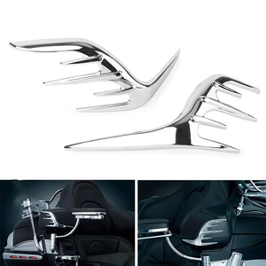 Garnitures de décoration extérieure pour haut-parleur passager de moto chromées, compatibles avec Honda <span class=keywords><strong>Goldwing</strong></span> GL1800 2006-2017 Gold Wing GL 1800 - Product Image 5