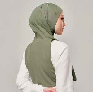 <span class=keywords><strong>Najwa</strong></span> Sports Flow est un hijab instantané avec gilet ample attaché hijab de sport musulman à séchage rapide - Product Image 3