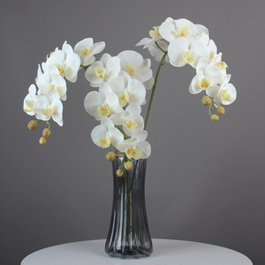 High-touch 9-head Phalaenopsis Single <b>Artificial</b> <b>Flower</b> Living Room Desktop Decorative Ornaments Wedding Floriculture <b>Flower</b>-arr - Product Image 4