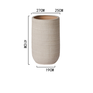 Nueva maceta de cerámica extragrande transpirable de terracota de arcilla gruesa de pie al por mayor para sala de estar y balcón - Product Image 6