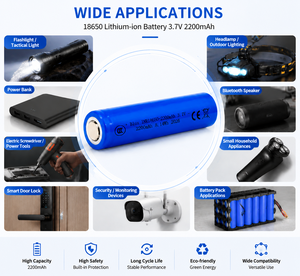 Batterie lithium-ion Blusenergy 18650 2200mAh 3.7V INR18650-2200mAh pour l'électronique grand public - Product Image 4
