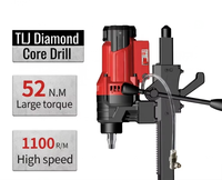 Perceuse à carottage diamantée TLJ 200 mm (8 po) 3200 W pour béton avec structure d'étanchéité sans eau