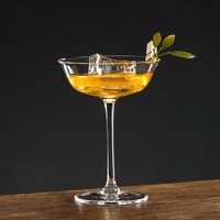 Verre à cocktail coupe, verre à martini, verre à champagne, gobelet peu profond pour bar, fête, mariage – Vente chaude