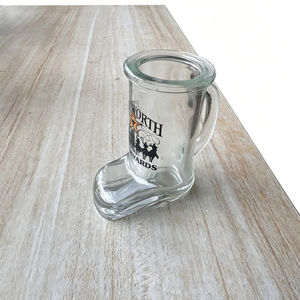 Mug en verre en forme de botte de cowboy western, souvenir des Stockyards de <span class=keywords><strong>Fort</strong></span> Worth, verre à bière, verre à shot, décoration de bar, tasse à boire - Product Image 1