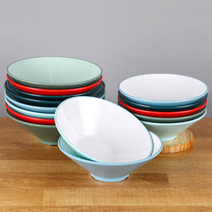 ชามเมลามีนหนาสำหรับราเม็งเนื้อ ชามสลัดผลไม้ ไม่แตกง่าย ชามบะหมี่ ชุดอาหาร งานฝีมือเรซิ่น - Product Image 3