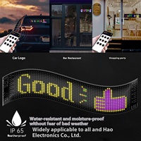 Écran LED polychrome flexible pour fenêtre arrière de voiture Écran d'expression souple avec texte LED flexible