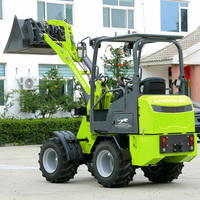 LANDWARD Großhandel CE EPA 800kg Mini-Frontlader Garten Schaufel Knickgelenkt Batterie Farm Neu 608E Rad-Elektrolader zum Verkauf