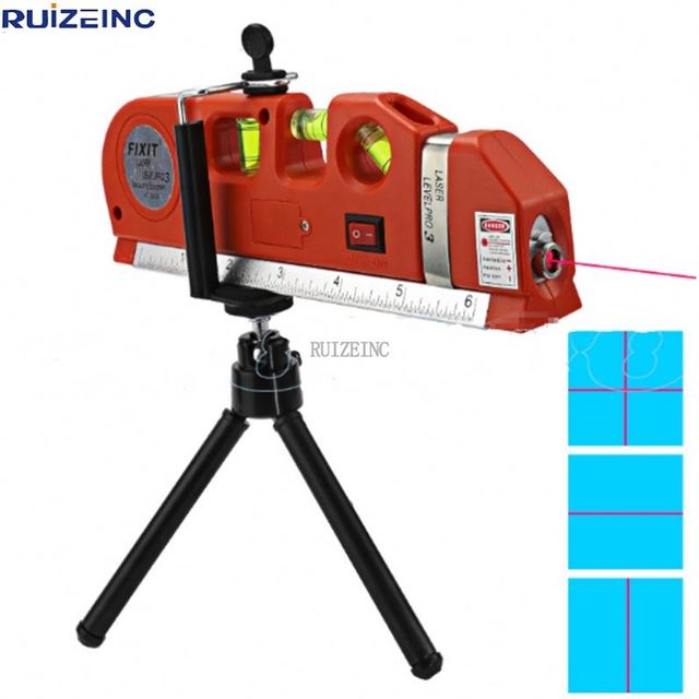 Multi functional laser level point/line/crosshair four in one laser level marking machine