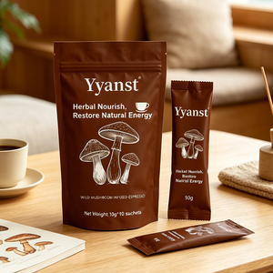 กาแฟสมุนไพรบำรุงร่างกายผสมมาคาและเห็ดป่า 18 กรัม/ซอง ผลิตภัณฑ์เสริมอาหารสำหรับผู้ใหญ่ ควบคุมพลังงาน แบรนด์ส่วนตัว - Product Image 2