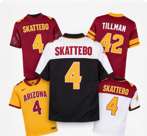 Maillot de football des Arizona State Sun Devils # 4 Skattebo # Collection de maillots de football universitaires cousus pour hommes 42 Tillman - Product Image 1