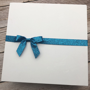 <span class=keywords><strong>Ruban</strong></span> en satin pailleté en gros, nœuds en forme de nœud papillon, couleurs <span class=keywords><strong>rouge</strong></span> et bleu, pour emballage cadeau, décoration de fête, fournitures artisanales - Product Image 4