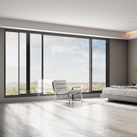 Skandinavisches Minimalistisches Aluminium-Glas Innen-Schiebefenster-Design für Ausstellungsräume Einzelhandelsgeschäfte Apartments Moderne Häuser Fabriken
