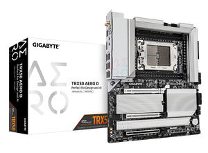 TRX50 AERO D Workstation <b>Motherboard</b> sTR5 Socket Support Threadripper PRO 7995WX Processor 4 DDR5 Slots Multi GPU AI - Product Image 4