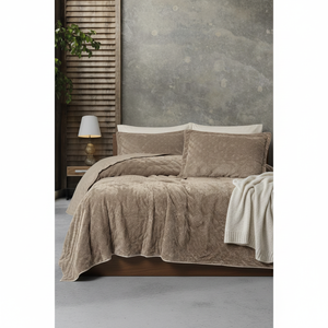 Cotton Box Luxury <b>Double</b> <b>Bedspread</b> Floral Quilted Beige Plant Customizable for Home King/Twin/Queen Bed Softnest Stitching - Product Image 3