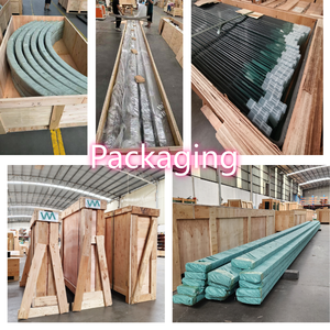 Lan can kính sàn gắn bên ngoài nhôm U cơ sở kênh giày kính cường lực lan can ban công lan can kính không khung - Product Image 5