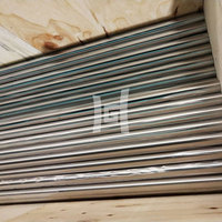 Tubo de acero inoxidable de grado 201/202, 30MM de diámetro, 22 MM de espesor, modelo de acabado superficial BA para modelo de construcción de túneles