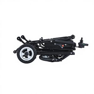 초경량 브러시리스 모터 긴 배터리 수명 전동 휠체어 노인용 쉬운 접이식 휠체어 - Product Image 6