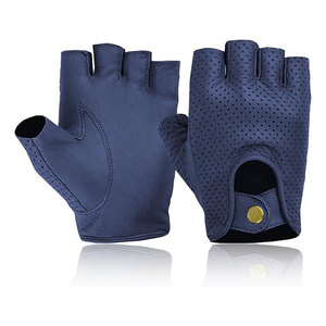 Gants de course demi-doigts avec logo personnalisé Gants de cyclisme d'extérieur légers et antidérapants avec matériau en cuir pour la salle de sport et le sport - Product Image 4