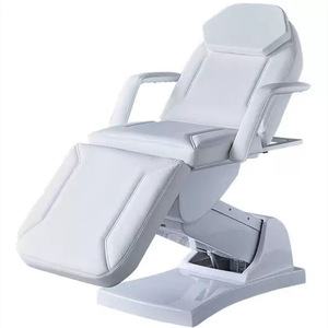 Table de massage portable WSS pliable blanche moderne à 3 moteurs, table de massage électrique pour salon de beauté, en vente - Product Image 2