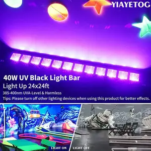 UV-Wandwaschlicht neu angesagt LED 36 W lila Aluminiumstreifenlicht 40 W Halloween Gespensthaus-Fluoreszenzlampe